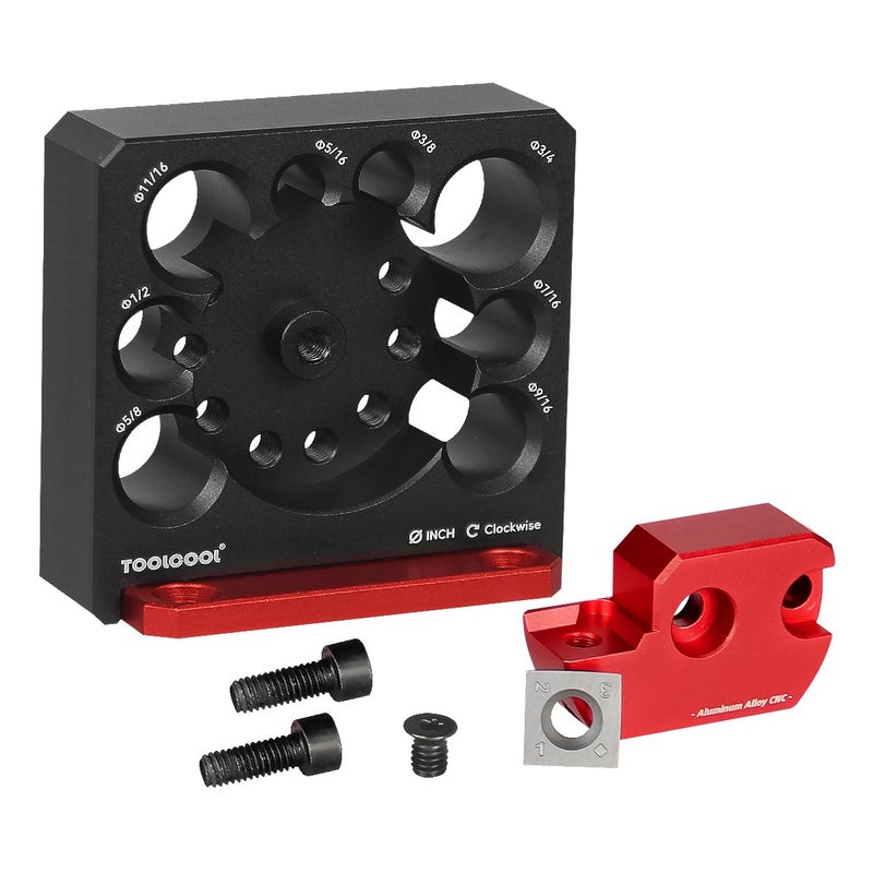 Tocool Electric Drill Carbide Inserts Dowel Maker High Speed Dowel Cutter Plate (Imperial 8 Holes) - Image 3